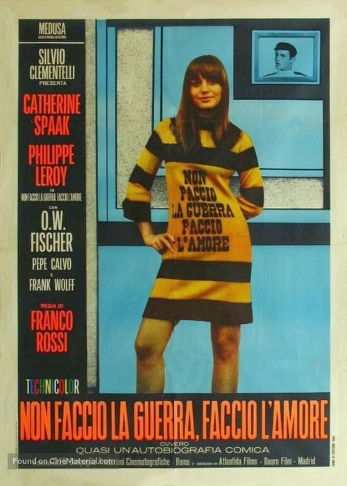Non faccio la guerra, faccio l&#039;amore - Italian Movie Poster