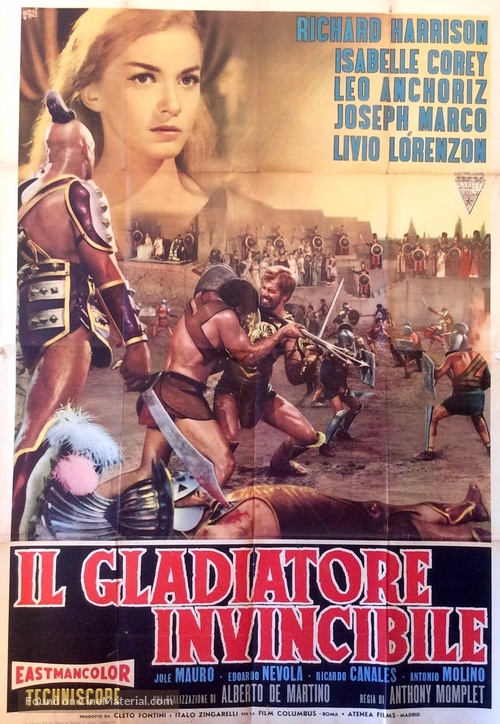 Gladiatore invincibile, Il - Italian Movie Poster