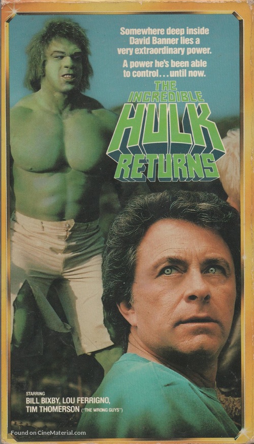 The Incredible Hulk Returns - Movie Cover