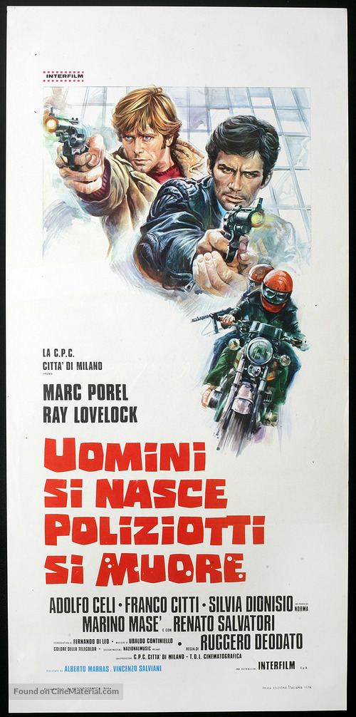 Uomini si nasce poliziotti si muore - Italian Movie Poster