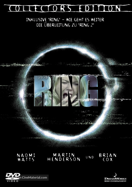 reaccionar Incentivo Basura The Ring (2002) German dvd movie cover