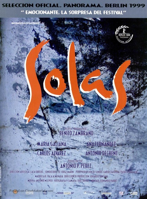 Solas - Spanish Movie Poster