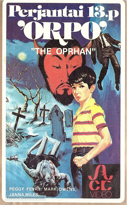 The Orphan - Finnish VHS movie cover