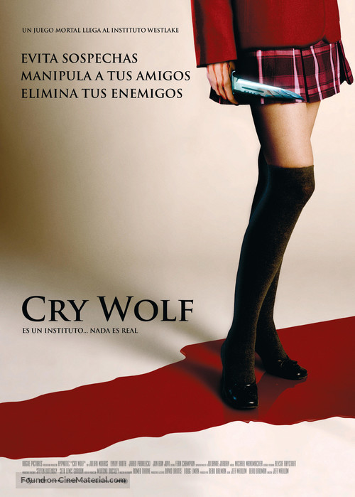 Cry Wolf - Spanish Movie Poster