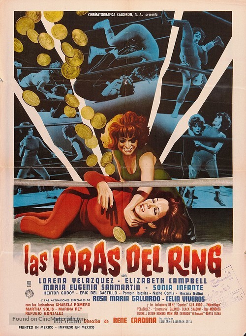 Las lobas del ring - Mexican Movie Poster