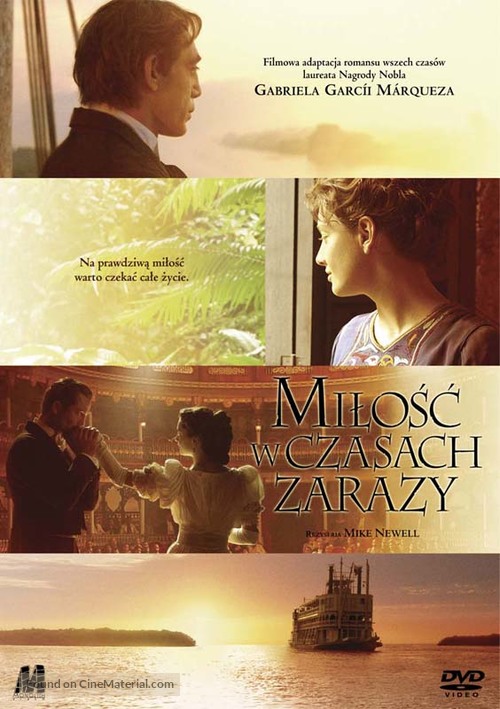 Love in the Time of Cholera - Polish DVD movie cover