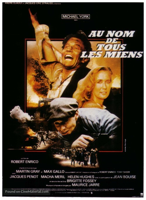 Au nom de tous les miens - French Movie Poster