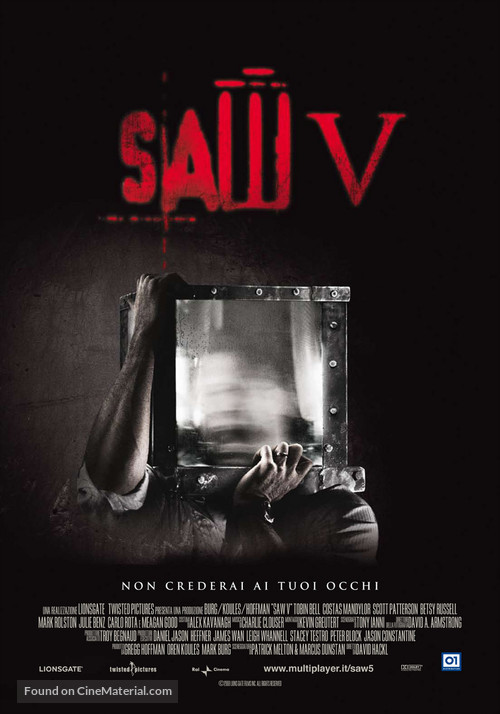 Saw V - Italian Movie Poster