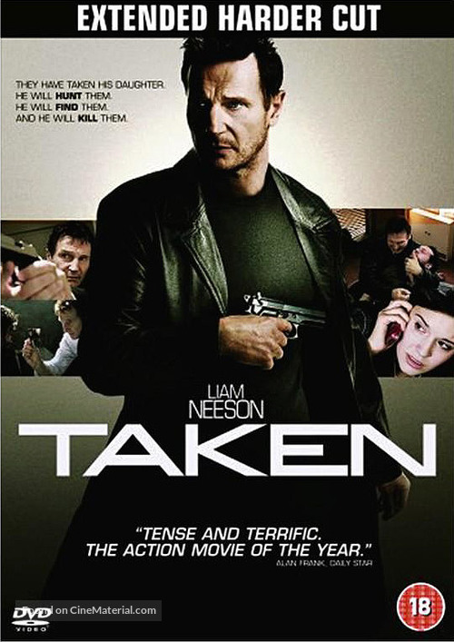 Taken - British DVD movie cover