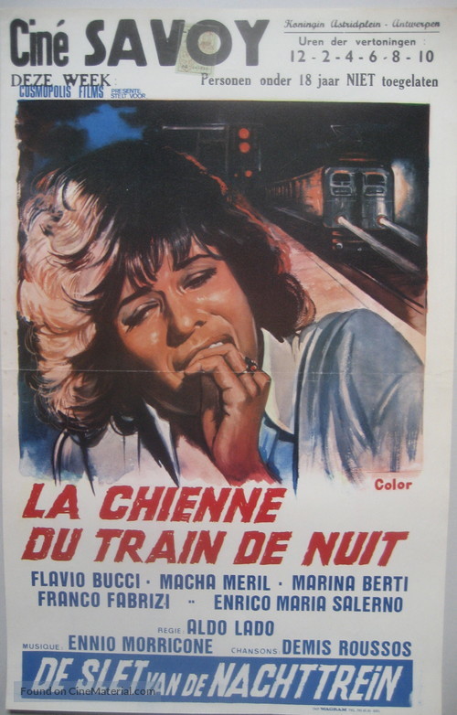 L&#039;ultimo treno della notte - Belgian Movie Poster