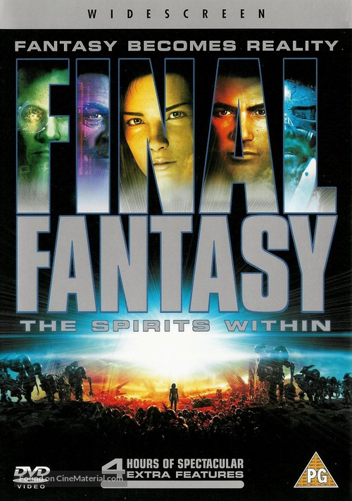 Final Fantasy: The Spirits Within - British DVD movie cover