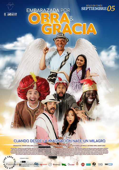 Embarazada por obra y gracia - Colombian Movie Poster