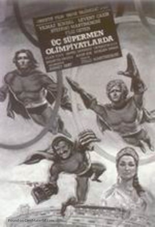 &Uuml;&ccedil; s&uuml;permen olimpiyatlarda - Turkish Movie Poster