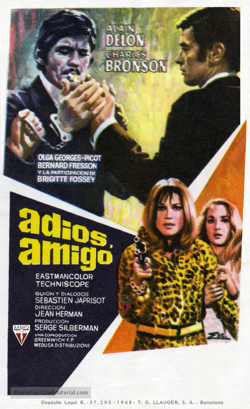 Adieu l&#039;ami - Spanish Movie Poster