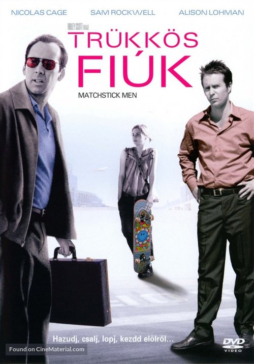 Matchstick Men - Hungarian Movie Cover