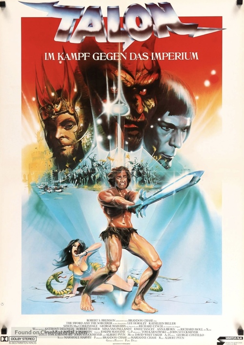 The Sword and the Sorcerer - German Movie Poster