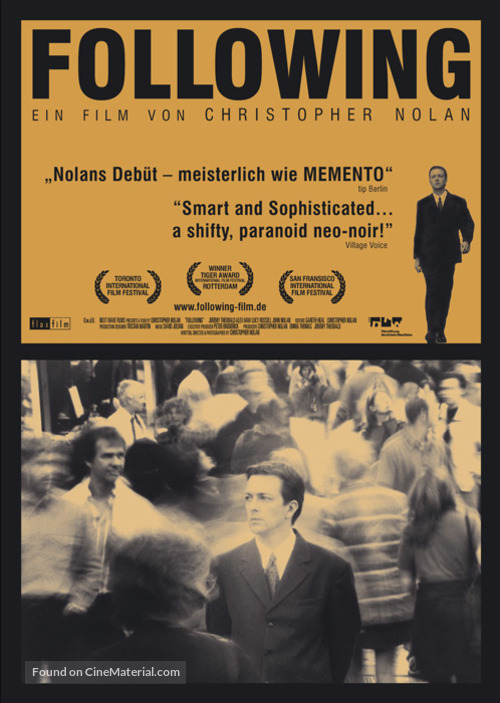 Following - German Movie Poster