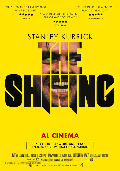 The Shining - Italian Re-release movie poster