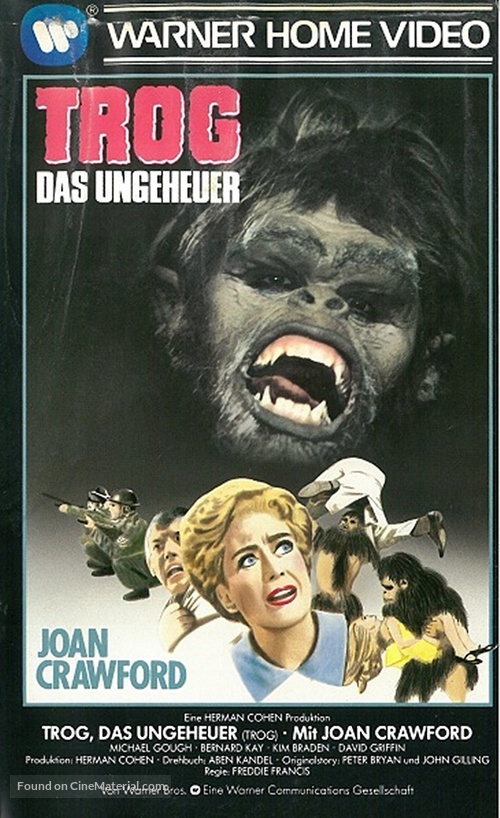 Trog - German VHS movie cover