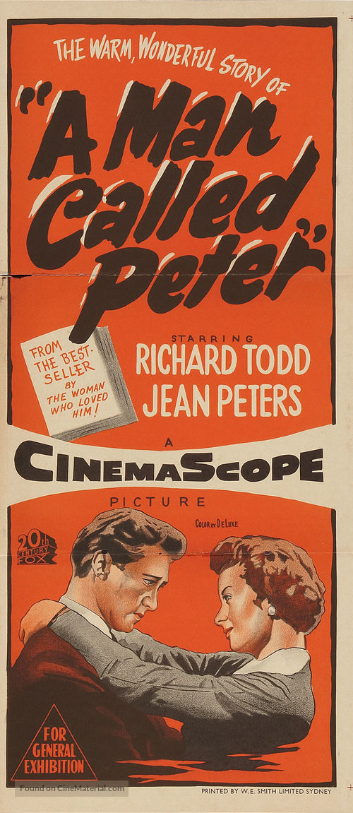 A Man Called Peter - Australian Movie Poster