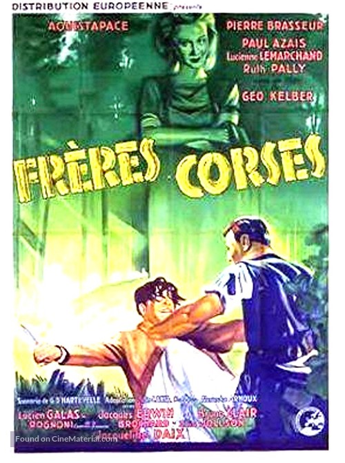 Fr&egrave;res corses - French Movie Poster