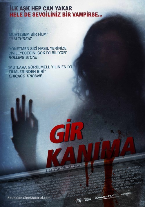 L&aring;t den r&auml;tte komma in - Turkish Movie Poster