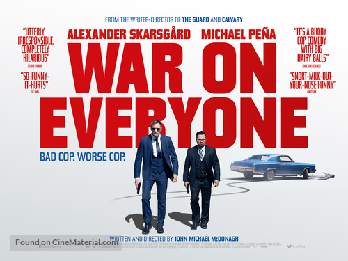 War on Everyone - British Movie Poster