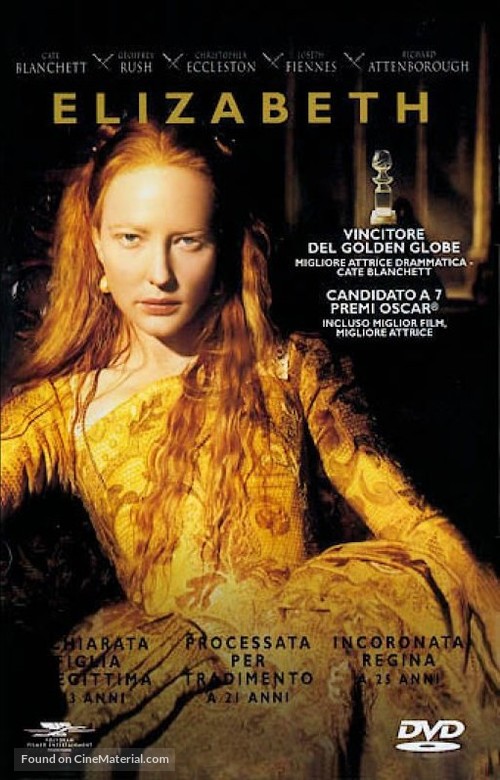 Elizabeth - Italian DVD movie cover