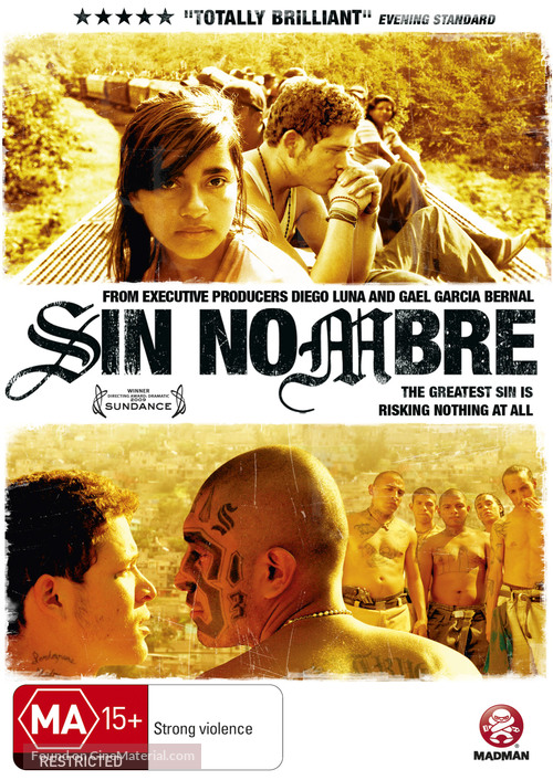 Sin Nombre - Australian DVD movie cover