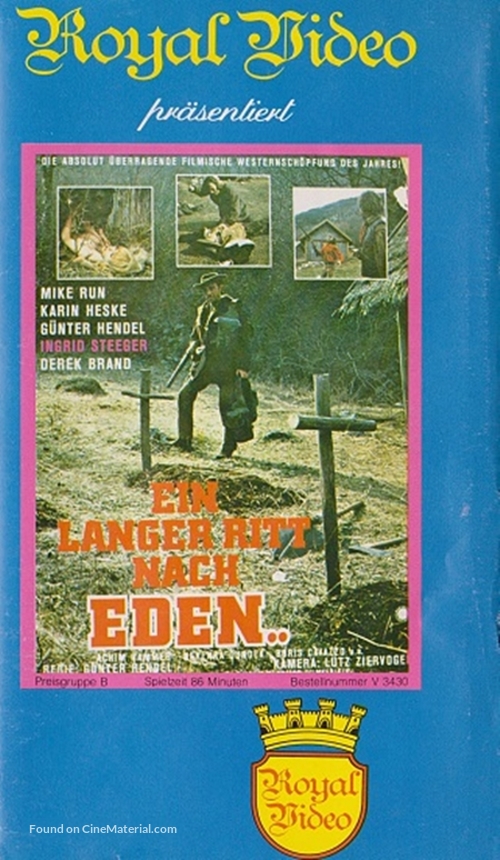 Ein langer Ritt nach Eden - German VHS movie cover