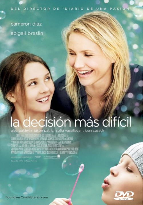 My Sister&#039;s Keeper - Argentinian DVD movie cover