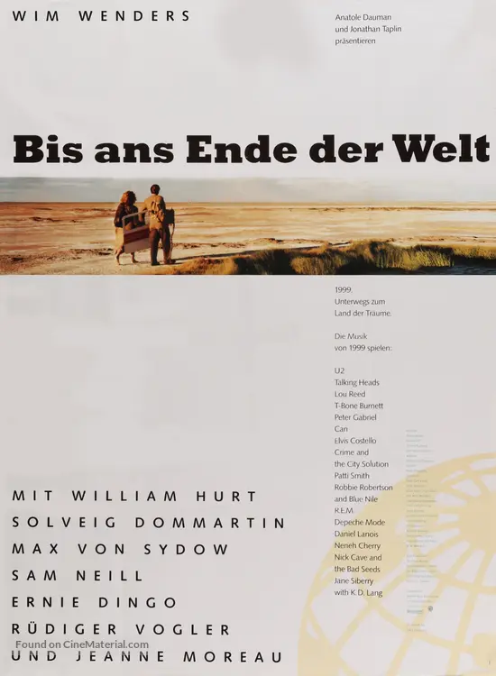 Bis ans Ende der Welt - German Movie Poster