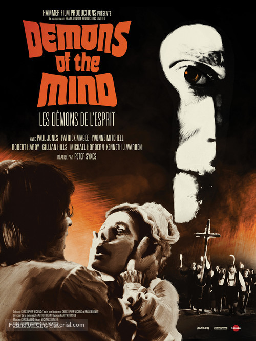 Demons of the Mind - French Re-release movie poster