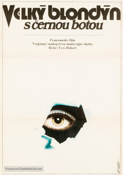 Le grand blond avec une chaussure noire - Czech Movie Poster