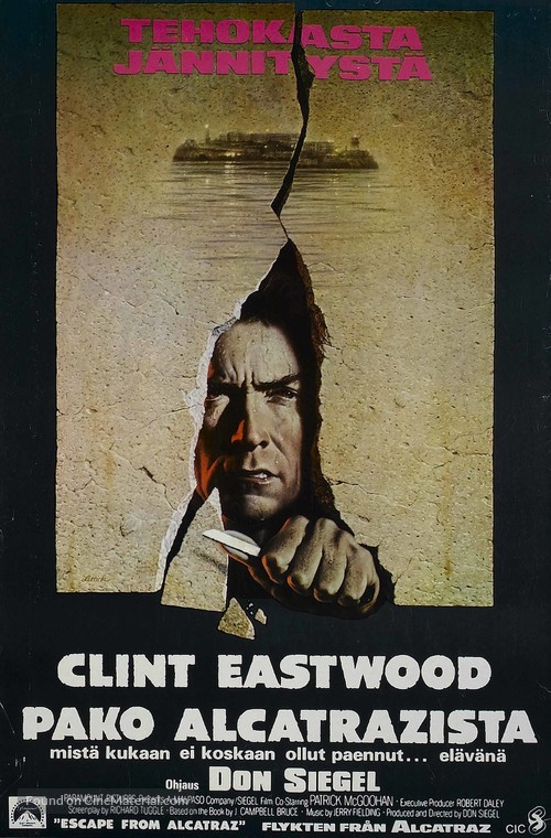 Escape From Alcatraz - Finnish Movie Poster