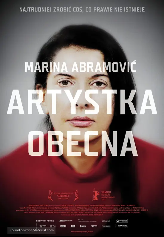 Marina Abramovic: The Artist Is Present - Polish Movie Poster