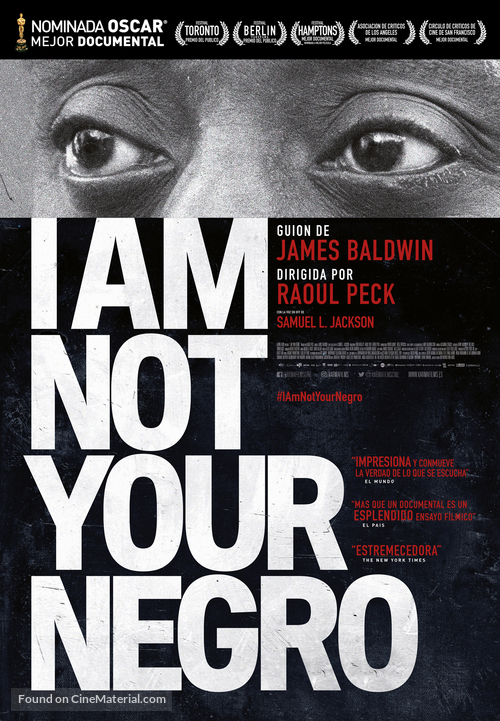 I Am Not Your Negro - Spanish Movie Poster