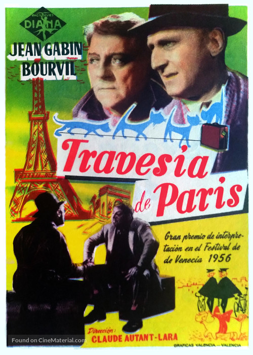La travers&eacute;e de Paris - Spanish Movie Poster
