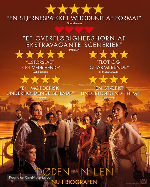 Death on the Nile - Danish Movie Poster