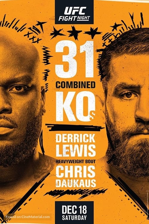 &quot;UFC on ESPN&quot; Lewis vs. Daukaus - Movie Poster