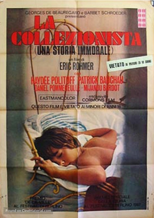 Collectionneuse, La - Italian Movie Poster