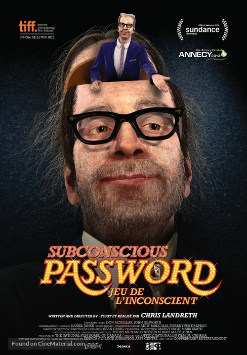 Subconscious Password - Canadian Movie Poster