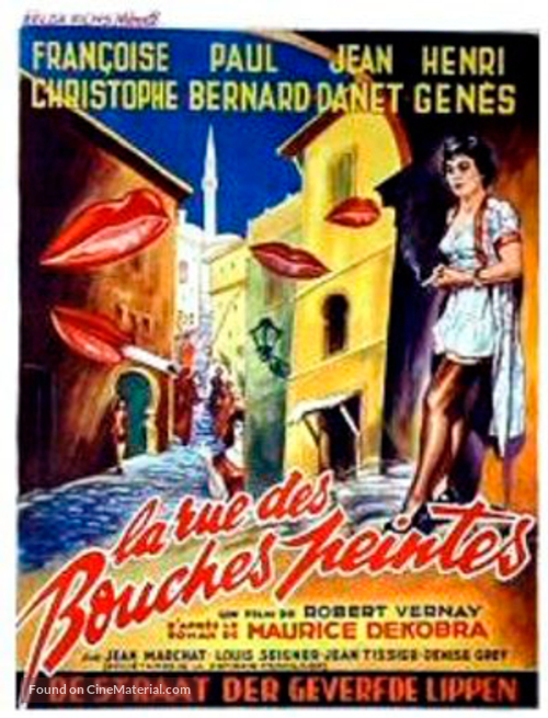 La rue des bouches peintes - Belgian Movie Poster