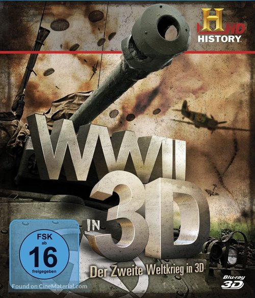 WWII in 3D - German Blu-Ray movie cover