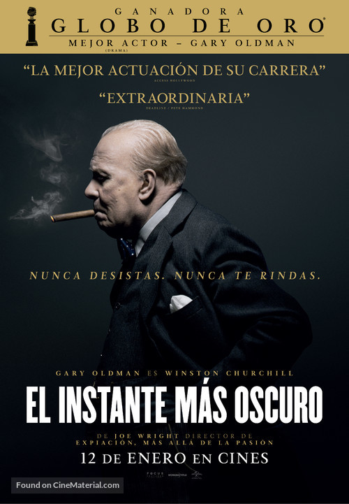 Darkest Hour - Spanish Movie Poster