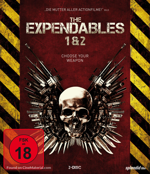 The Expendables 2 - German Blu-Ray movie cover