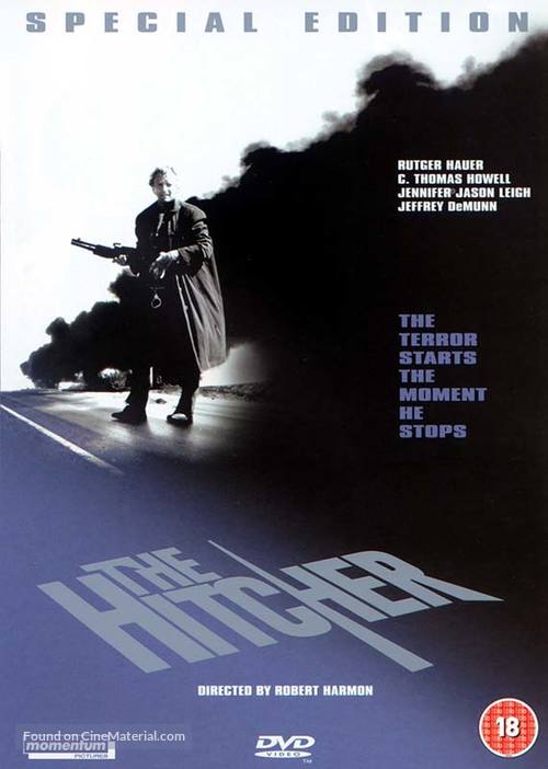 The Hitcher - British DVD movie cover