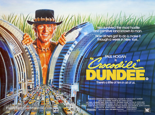 Crocodile Dundee - British Movie Poster