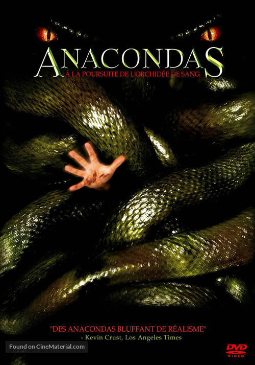 Anacondas: The Hunt For The Blood Orchid - French DVD movie cover