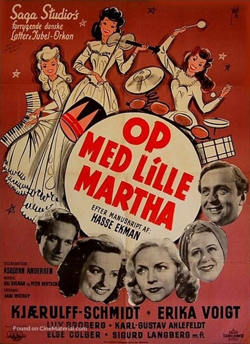 Op med lille Martha - Danish Movie Poster